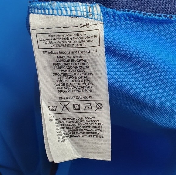 ADIDAS GOLF Pullover 1/2 Zip Hoodie Blue Men's Size M‎ - Picture 10 of 11